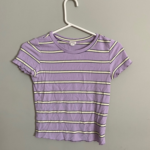 Lilac striped top from Garage - Picture 1 of 3
